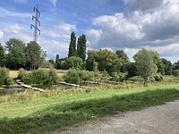 Uitzicht vanaf het bankje bij de Vecht