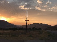 Van Moab richting Arches