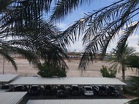 Uitzicht op de Strip vanaf het balkon