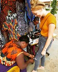 fixing my pants on the street