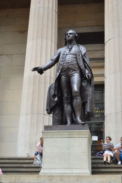 Mr. George Washington op Wall Street