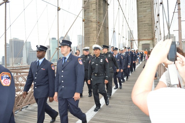 NYFD in uniform 9/11 Memorial