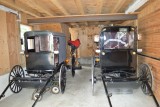 De buggy's in de garage
