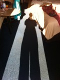 Me and my shadow in the Red Roof...