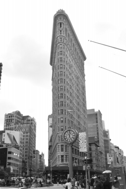 Flatiron met klok