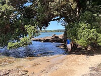 Berna verkent de baai
