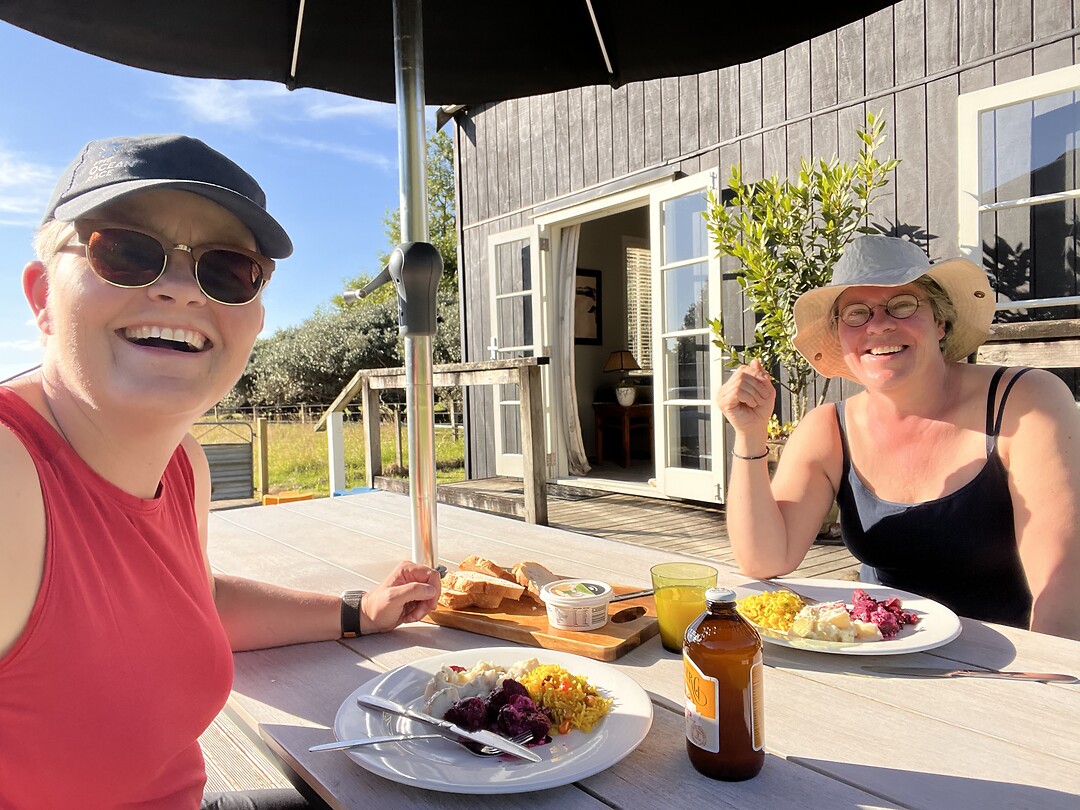 Warm eten met koude salades