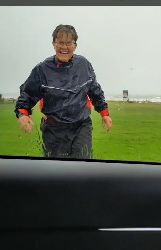 Regen getrotseerd, klaar voor vertrek