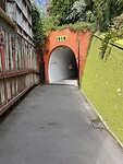 Ingan tunnel naar lift in Whanganuï