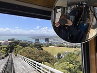 Cable car van Wellington naar uitzichtpunt