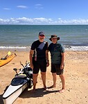 Kano tocht pauze in baai