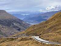 Route langs de bergen