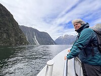 Berna in Milford Sound