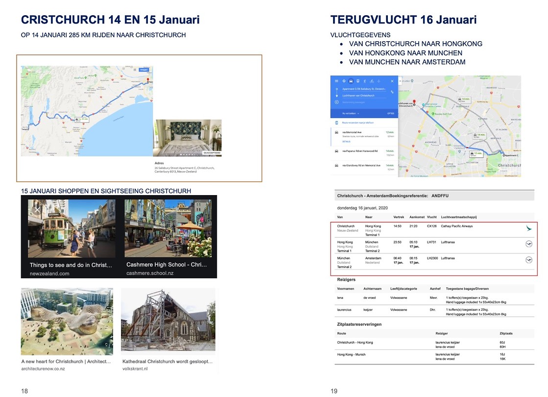 Routebeschrijving 14, 15 en 16 januari