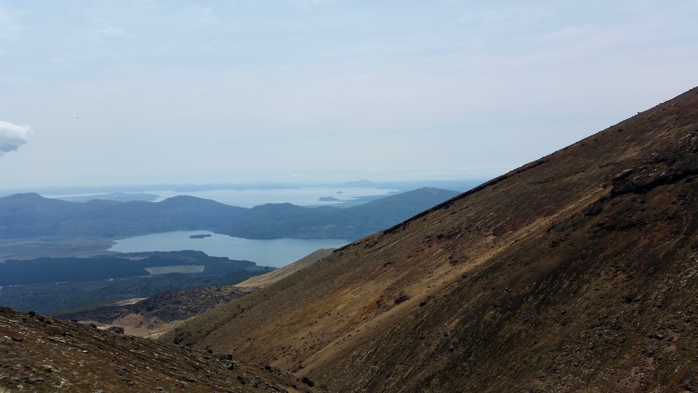 Uitzicht op Lake Taupo