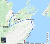 Route van Richmond naar Kaikoura