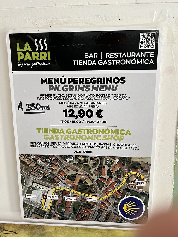 Pelgrims menu