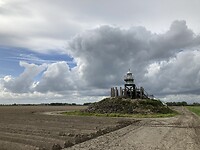Aardappelvelden rond het lichtpunt