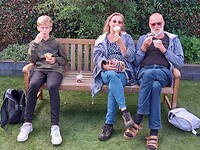Gezellige middag met Sylvia en Kevin