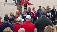 Zingen op het strand van Benidorm