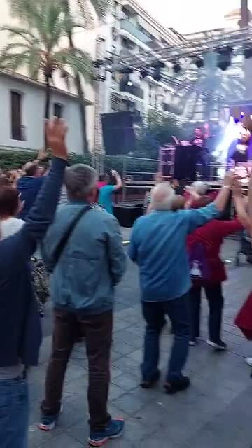 Feest op het plein