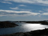 Skagerak baai vanaf camping Stocken