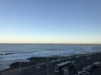 East Londen gezicht vanuit ons hotelkamer