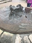 Een plaquette van de Tafelberg