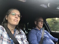En Natascha en Dennes voorin.