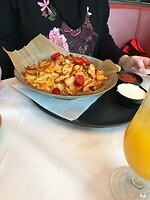En Nacho,s met kip en kaas