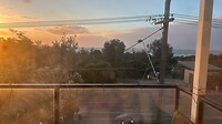Een hele andere zonsondergang dan gisteren.