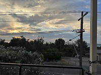 Vandaag een heel andere zonsondergang