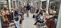 In de metro