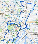 In het Centrum van Tokyo
