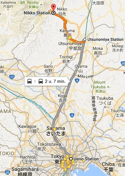 Tokyo - Kanuma - Nikko