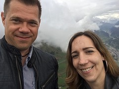 Kijk ons nou eens op 2000 meter hoogte staan!
