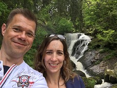 Selfie bij de Triberg waterval
