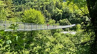 Hangbrug bij Lago di Tenno