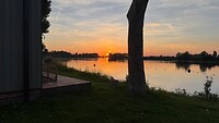 Zonsondergang vanaf ons terras