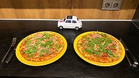 Pizza als afsluiting (van de AH)