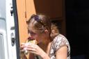Zelfgemaakte tosti's als lunch onderweg
