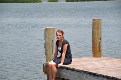 Stef op de pier