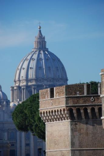 Uitzicht Castel Sant' Angelo en Vaticaan