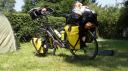 bepakte fiets
