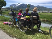 Genieten van de lunch