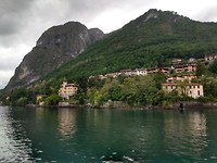 Foto vanaf de ferry Menaggio naar Bellagio
