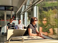 In de trein van This naar St. Moritz