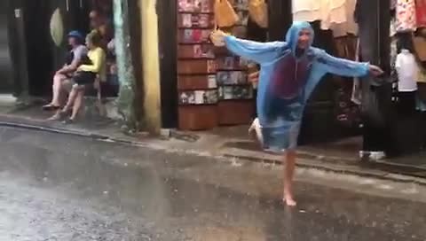 Dansen in de regen
