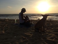 Laatste sunset Negombo