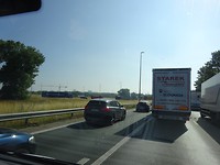 Het was druk op de weg!